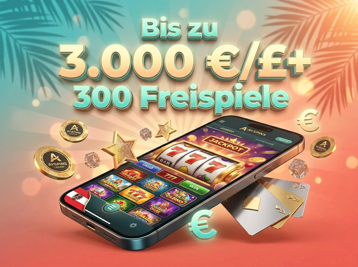 Bis zu 3.000 €/£+ 300 Freispiele